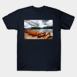 Derwentwater Rowing Boats Before The Storm T-Shirt